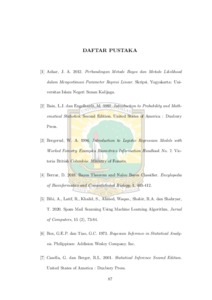 Perbandingan Metode Klasifikasi Regresi Logistik Biner Bayesian Dan ...